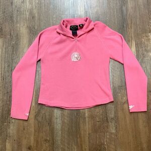 Obermeyer Signature 1/4 Zip Mock Neck Ski Sweater Women’s Medium